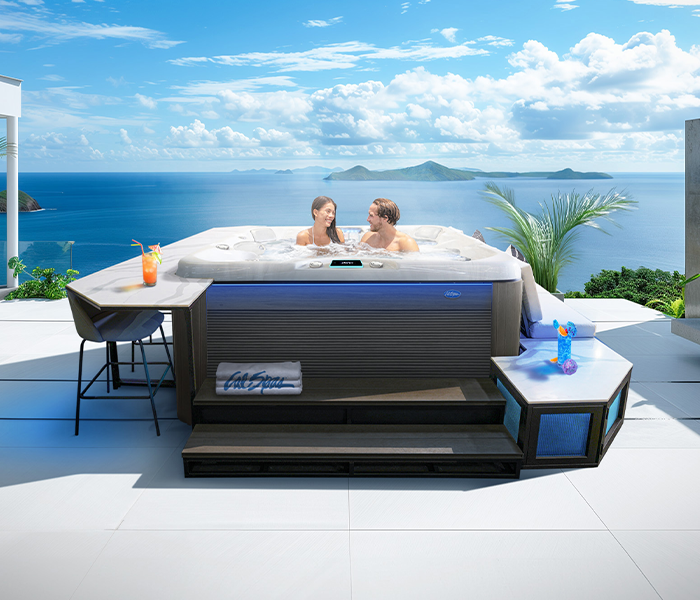 Calspas hot tub being used in a family setting - Fairfield